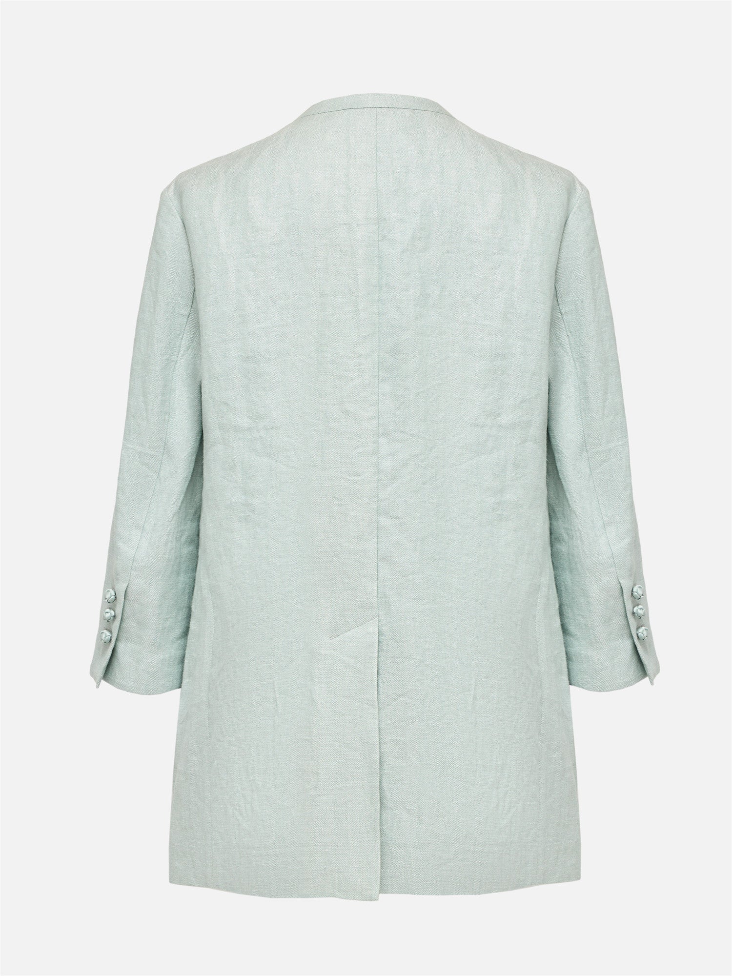 EP YAYING Collarless Linen Blazer EGKEH1111AG