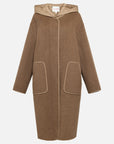EP YAYING Wool Mid-Length Coat Jacket