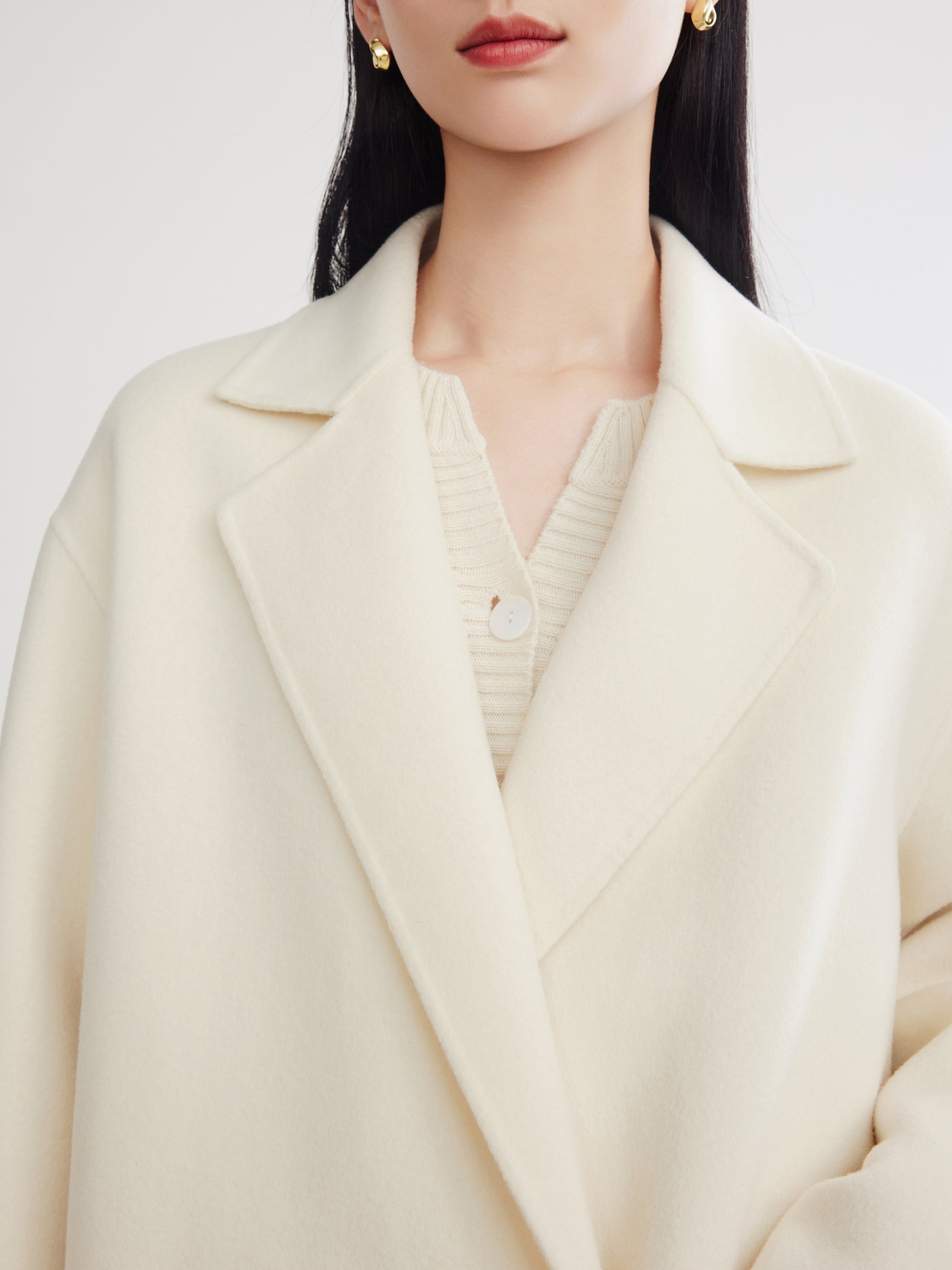 EP YAYING Alashan Cashmere Coat
