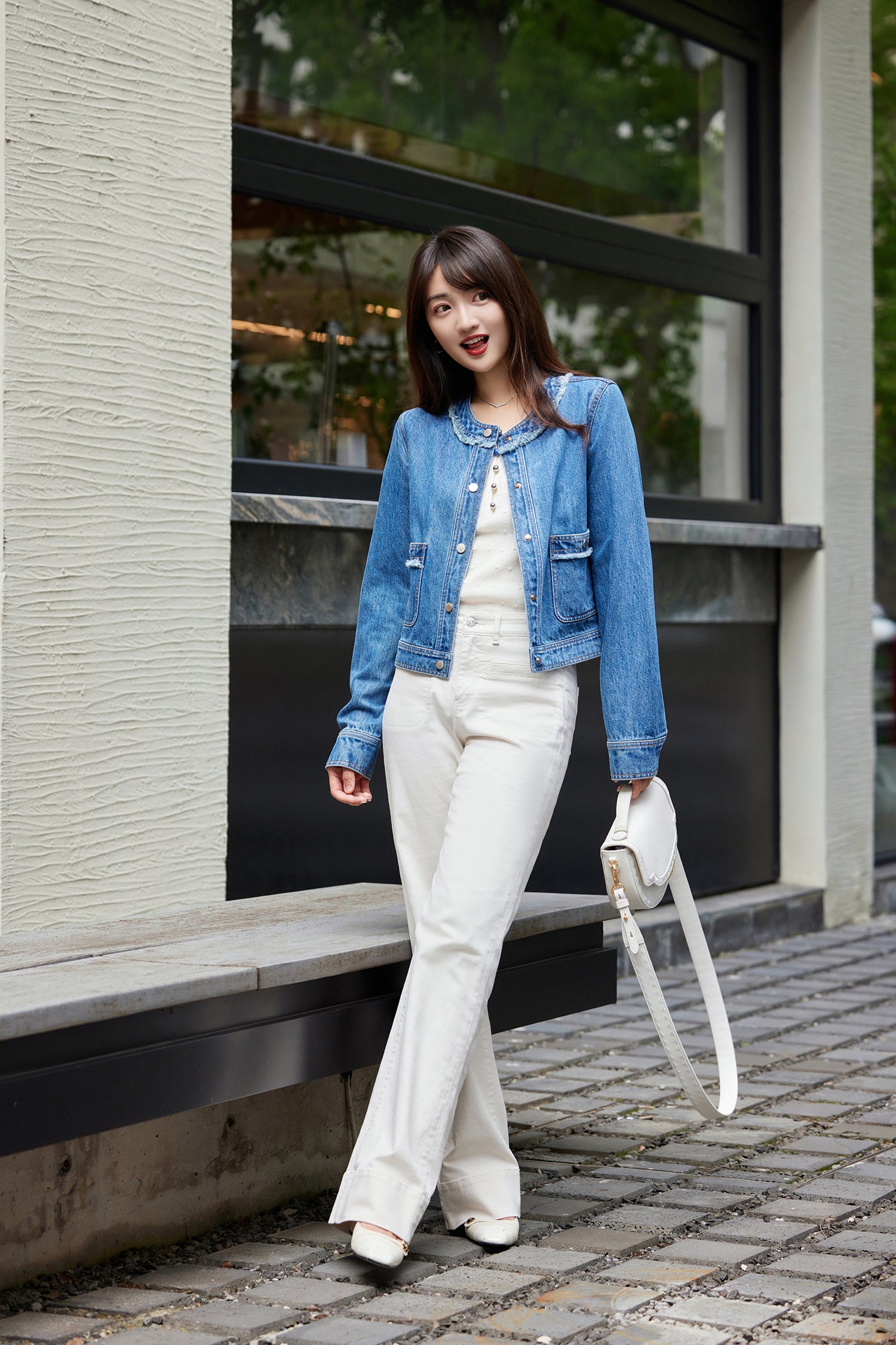 EP YAYING Long-staple Cotton Slim Fit Jeans