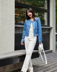 EP YAYING Long-staple Cotton Slim Fit Jeans