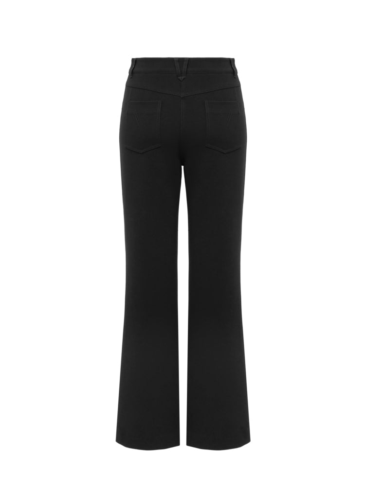 YAYING Triacetate Black Pants EPIAT6403BH