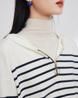 EP YAYING Stripe Patchwork Knit