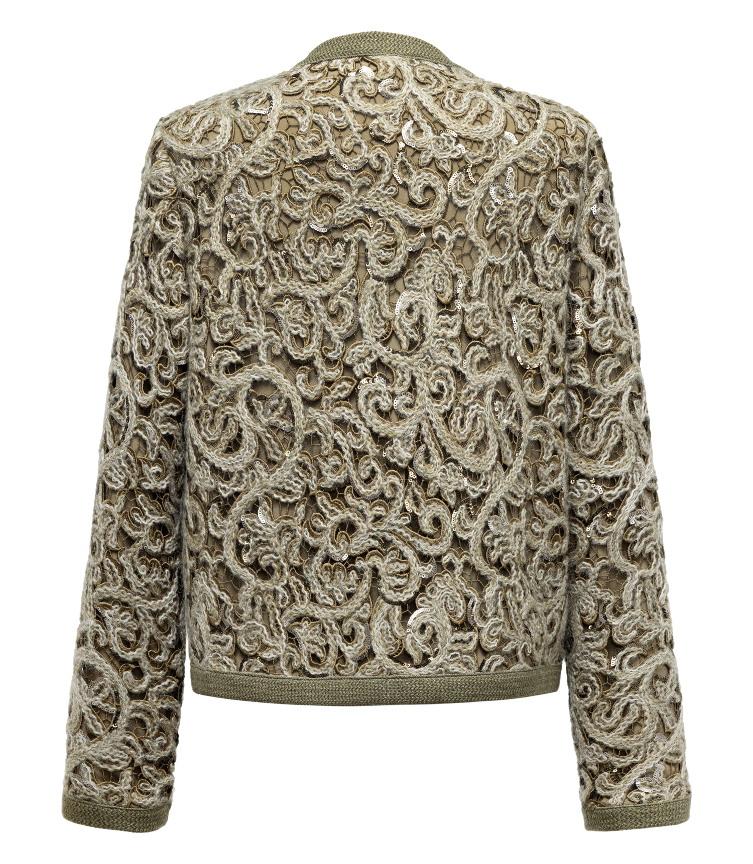 YAYING Knit Braided Embroidery Jacket EPJAB9119AG
