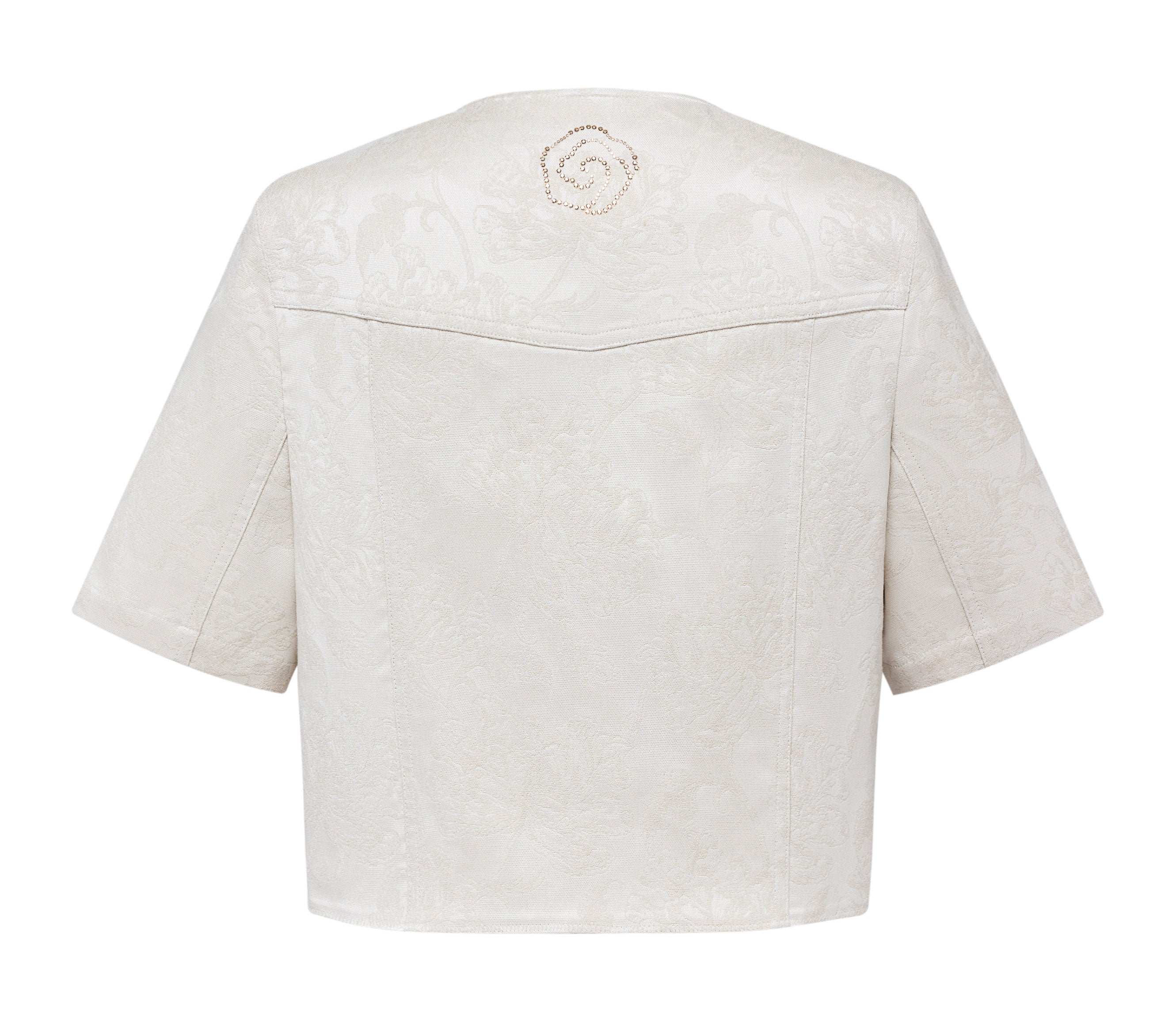 YAYING White Short Sleeve Button Shirt
