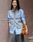 EP YAYING Ethnic Jacquard Vest EGLIR9006A