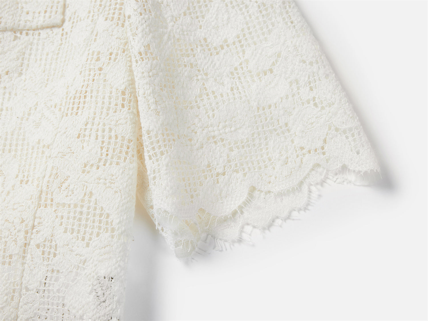 EP YAYING White Short Sleeve Jacket