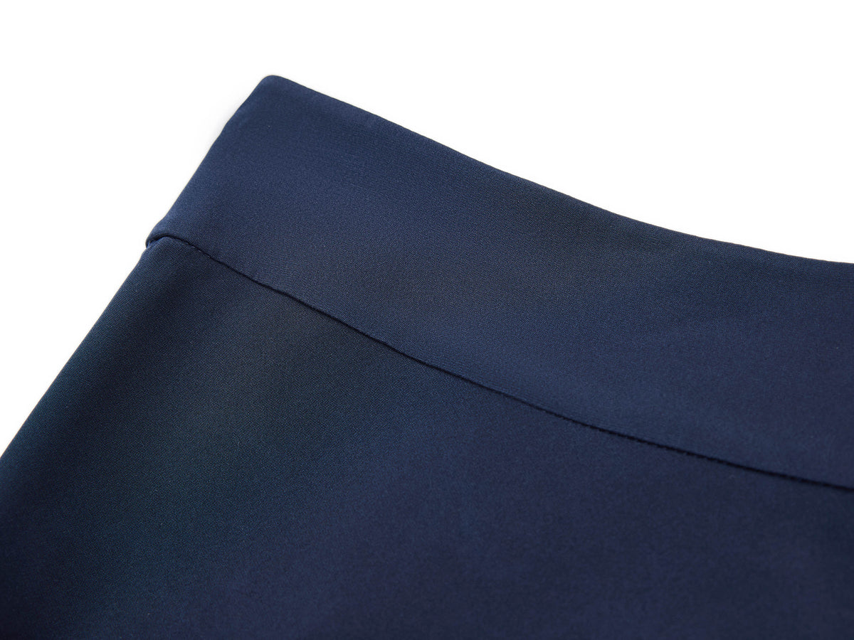 YAYING Navy High-Waisted Maxi Skirt