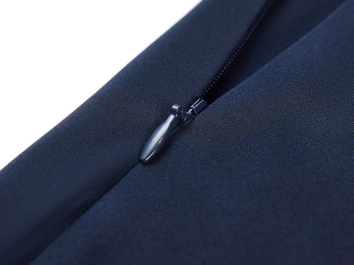 YAYING Navy High-Waisted Maxi Skirt