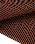 YAYING Brown Pleated Midi Skirt
