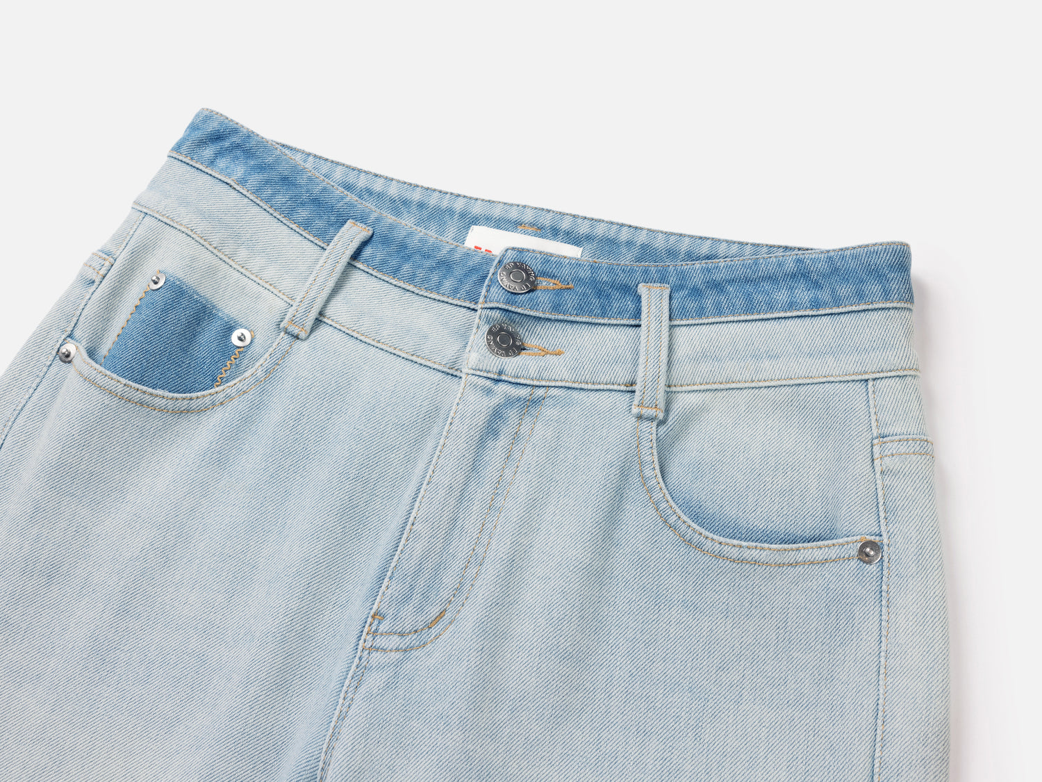 EP YAYING High-Waisted Straight-Leg Jeans