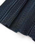 YAYING Navy Textured Pleated Midi Skirt