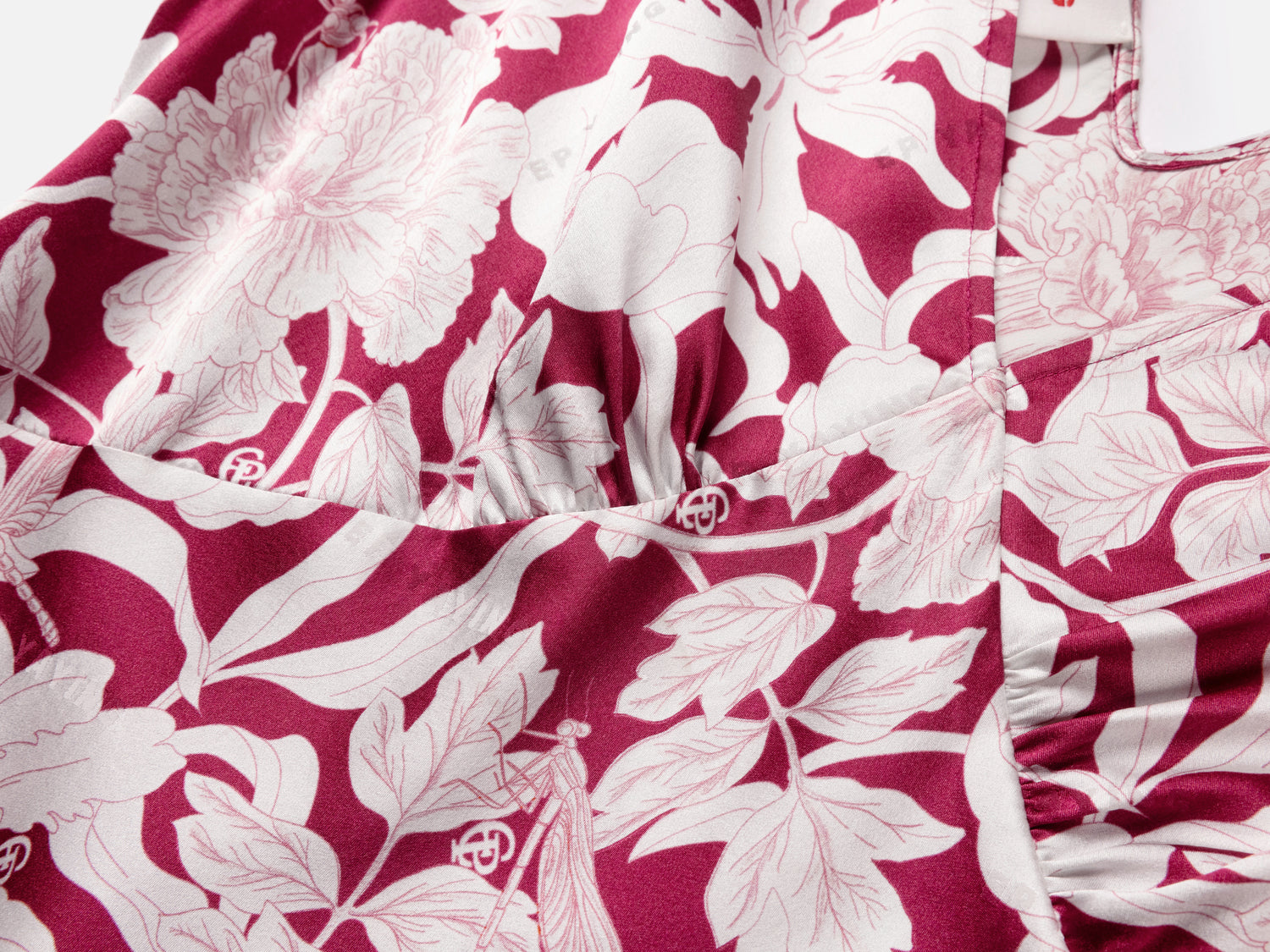 EP YAYING Silk Printed Dress