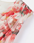 YAYING Red Printed Midi Dress