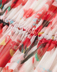 YAYING Red Printed Midi Dress