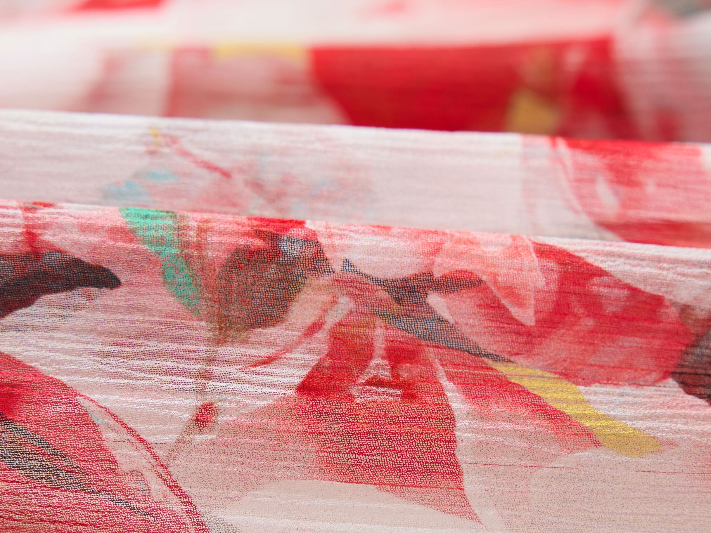 YAYING Red Printed Midi Dress