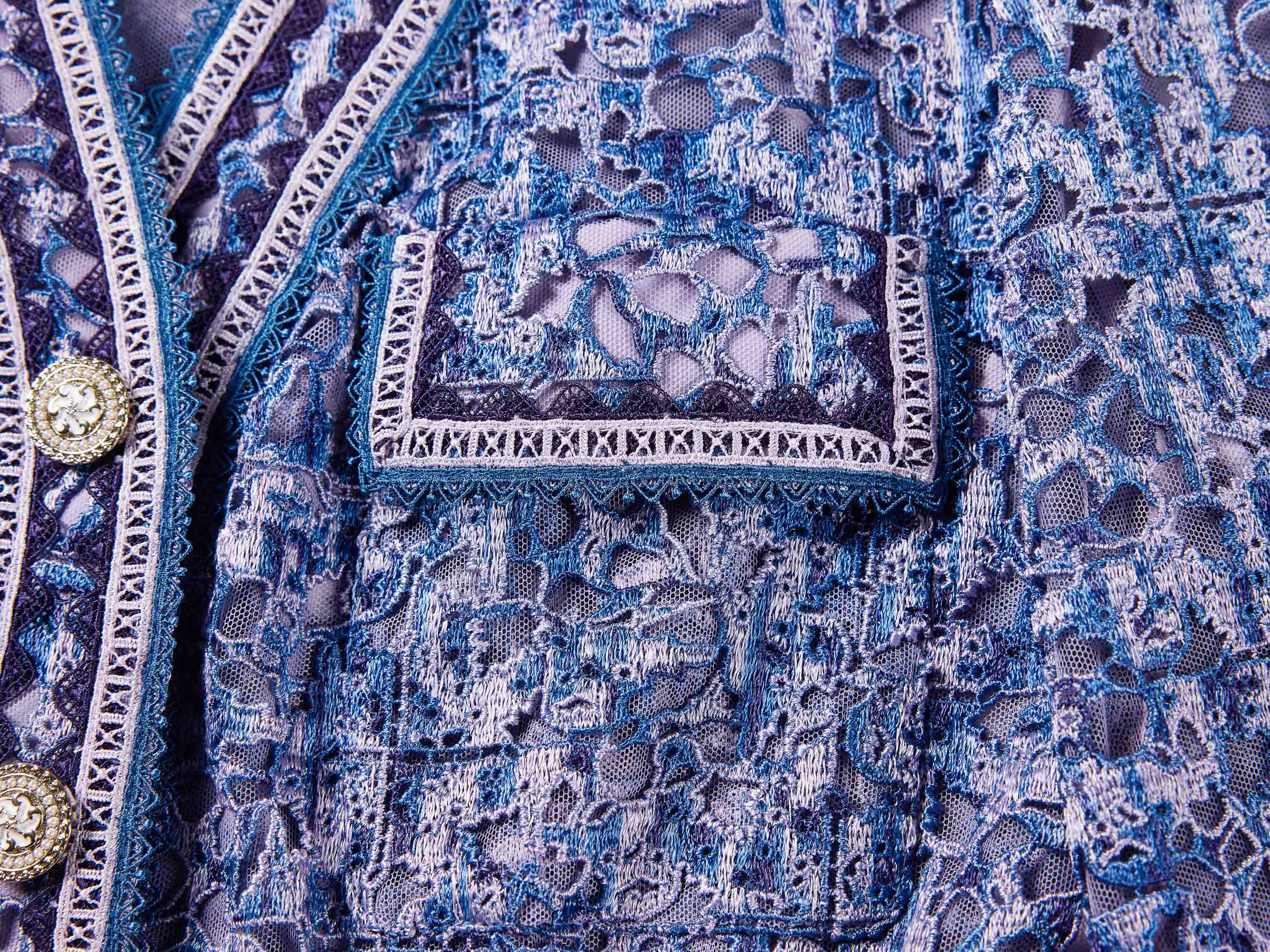 YAYING Blue Knit Cardigan