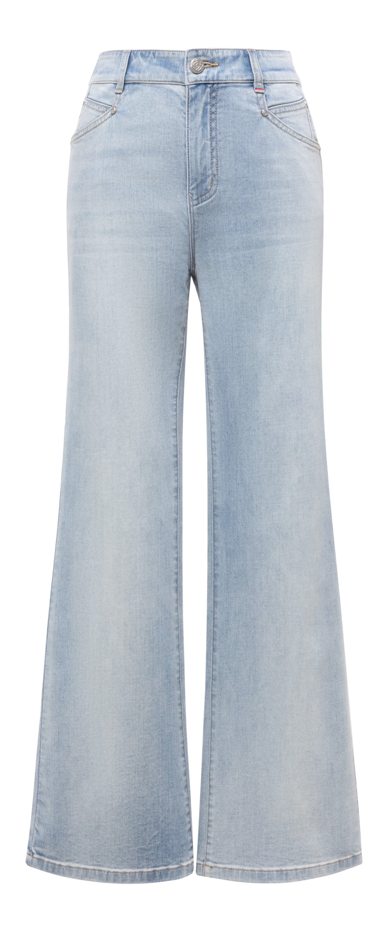 YAYING Light Wash Wide-Leg Jeans
