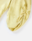 YAYING Yellow Satin Midi Dress