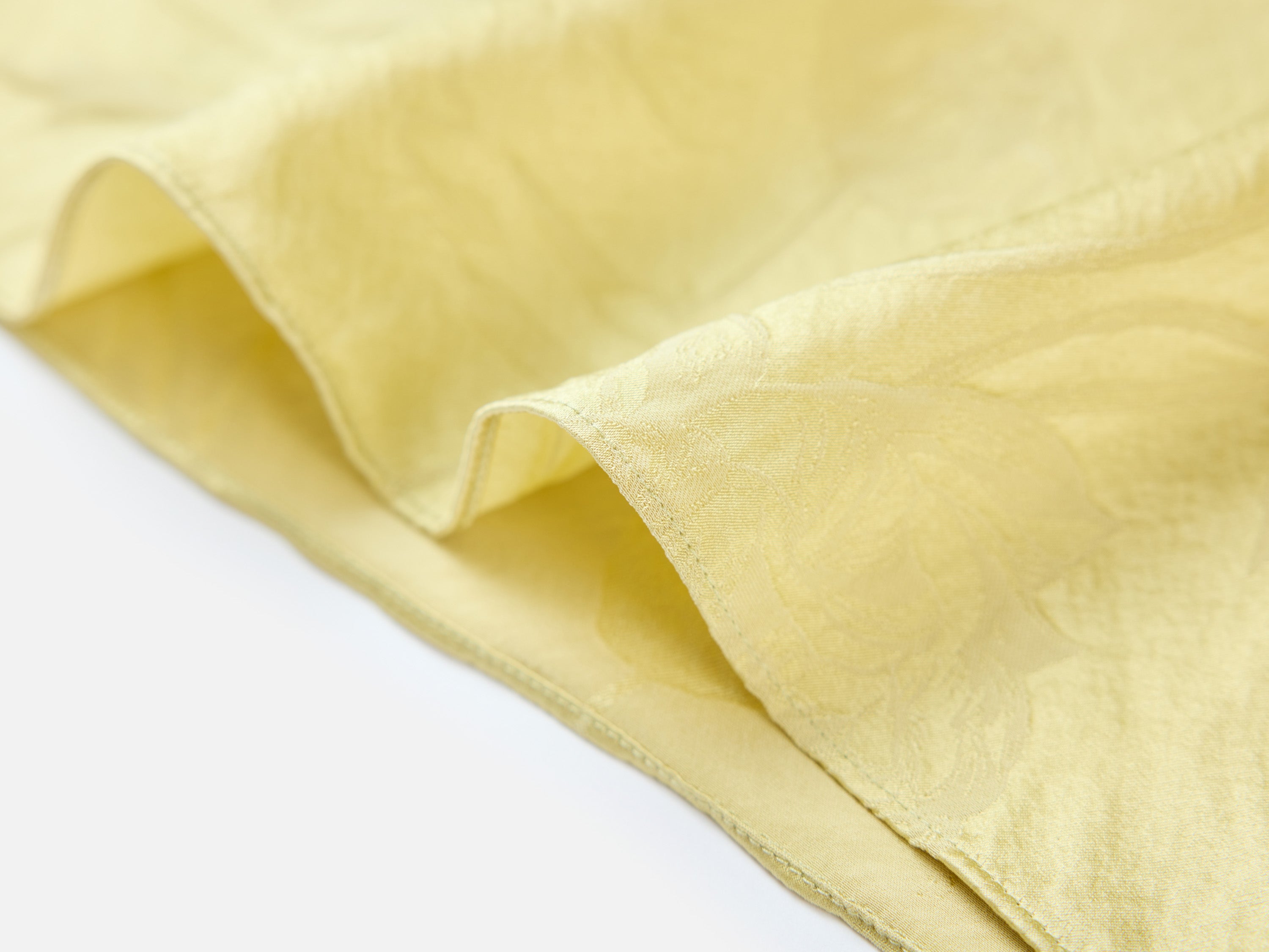 YAYING Yellow Satin Midi Dress