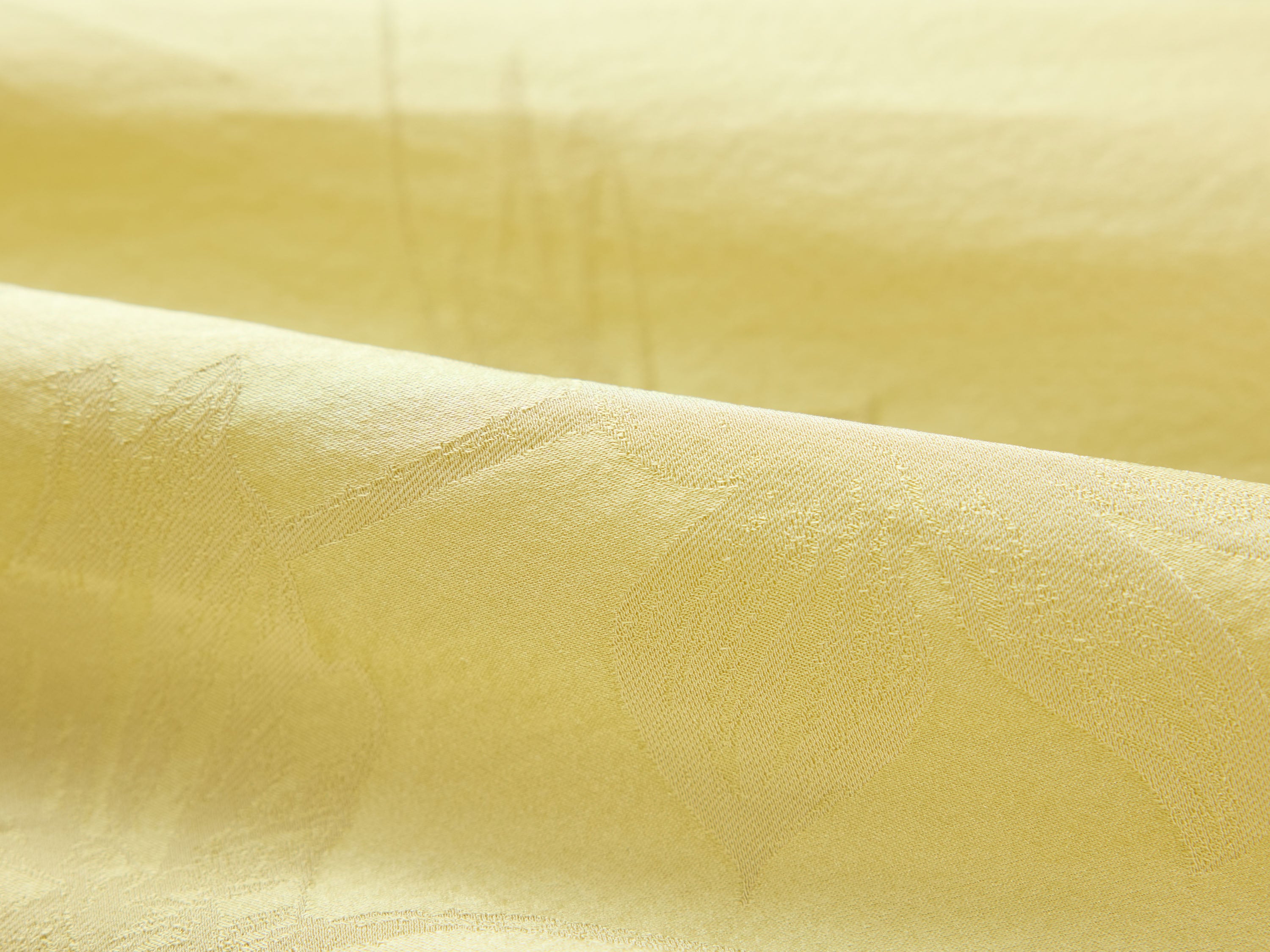 YAYING Yellow Satin Midi Dress