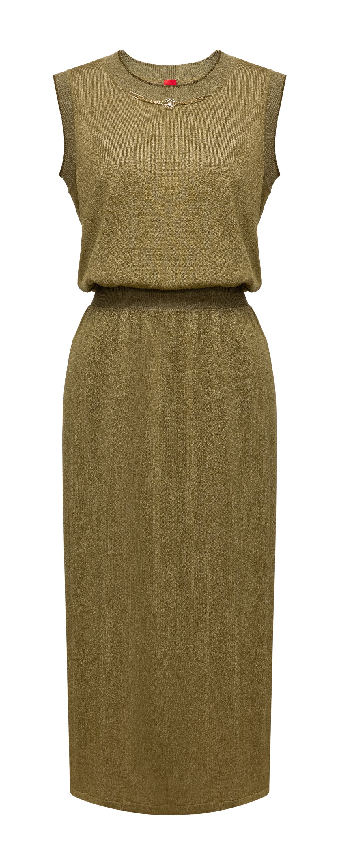 YAYING Khaki Waist Dress