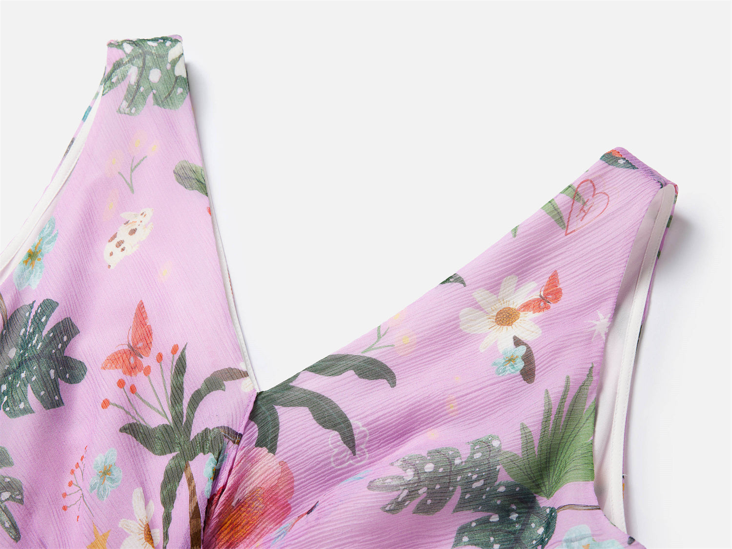 EP YAYING Silk Floral Midi Dress