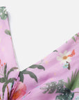 EP YAYING Silk Floral Midi Dress