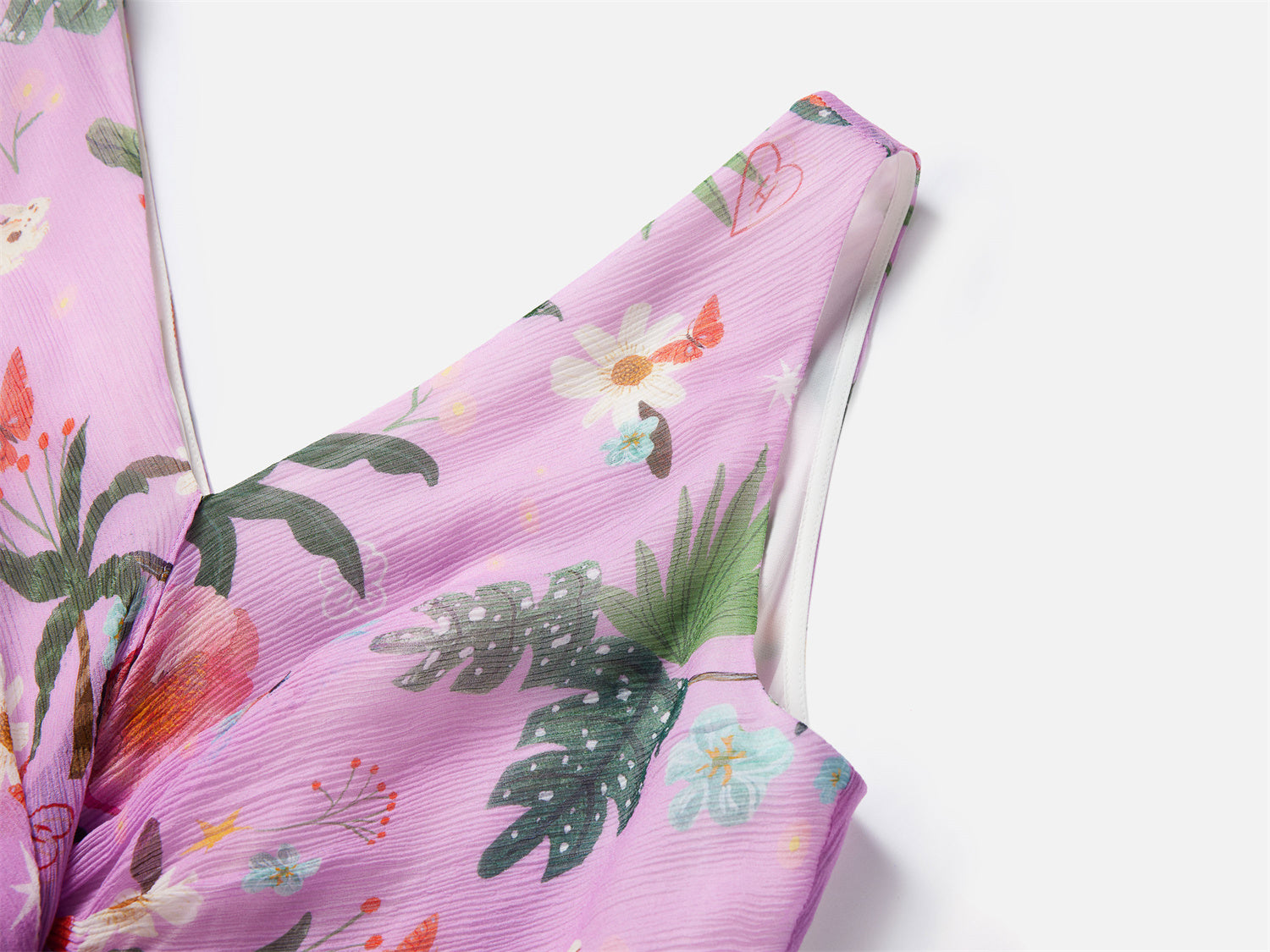 EP YAYING Silk Floral Midi Dress