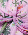 EP YAYING Silk Floral Midi Dress