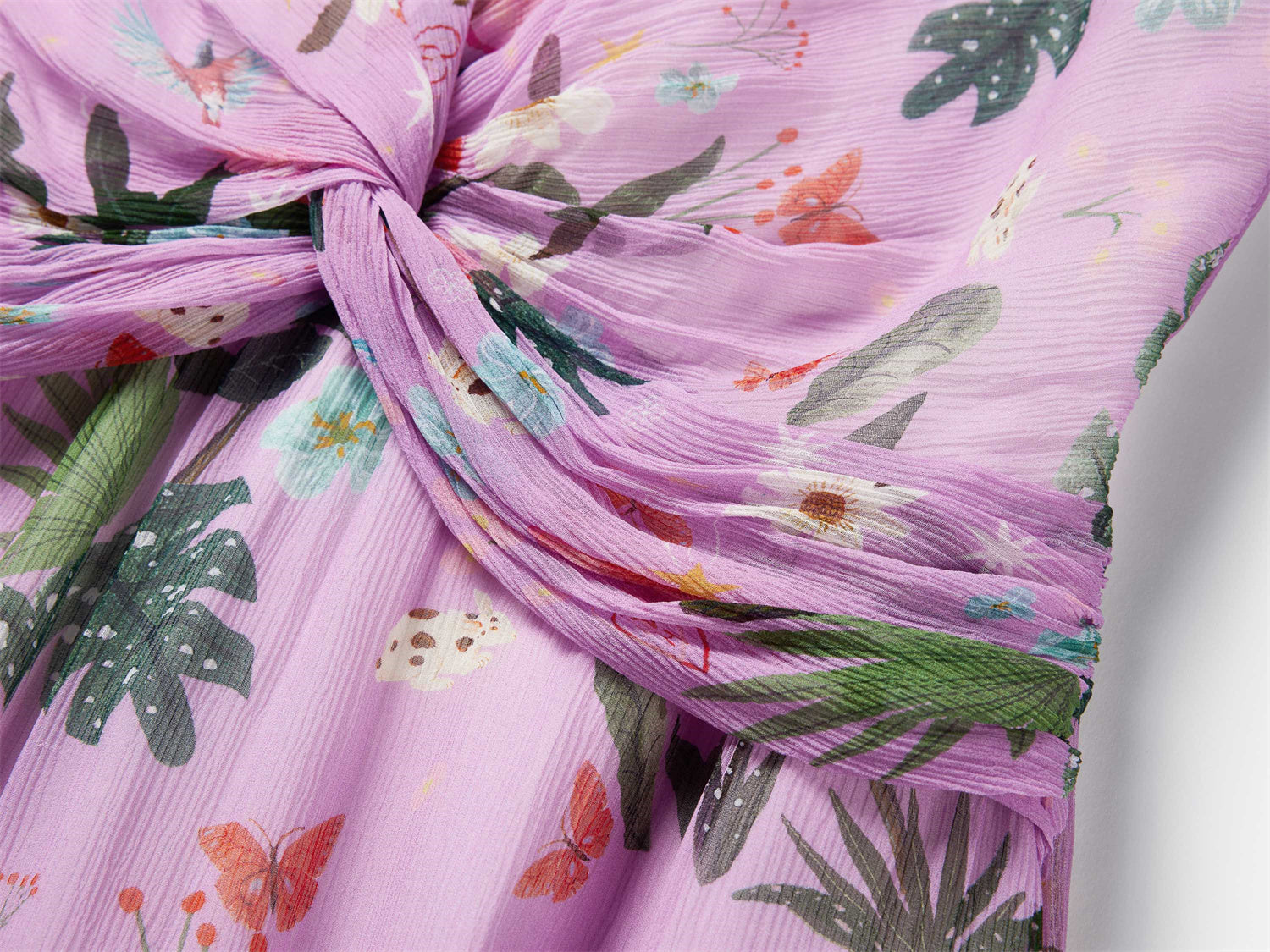 EP YAYING Silk Floral Midi Dress