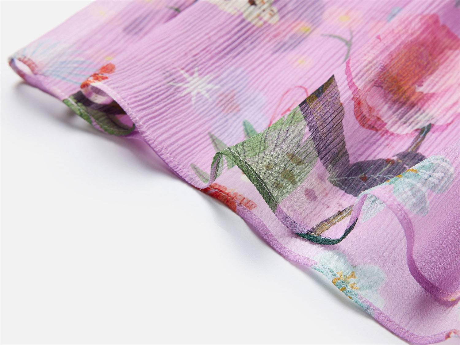 EP YAYING Silk Floral Midi Dress