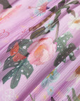 EP YAYING Silk Floral Midi Dress