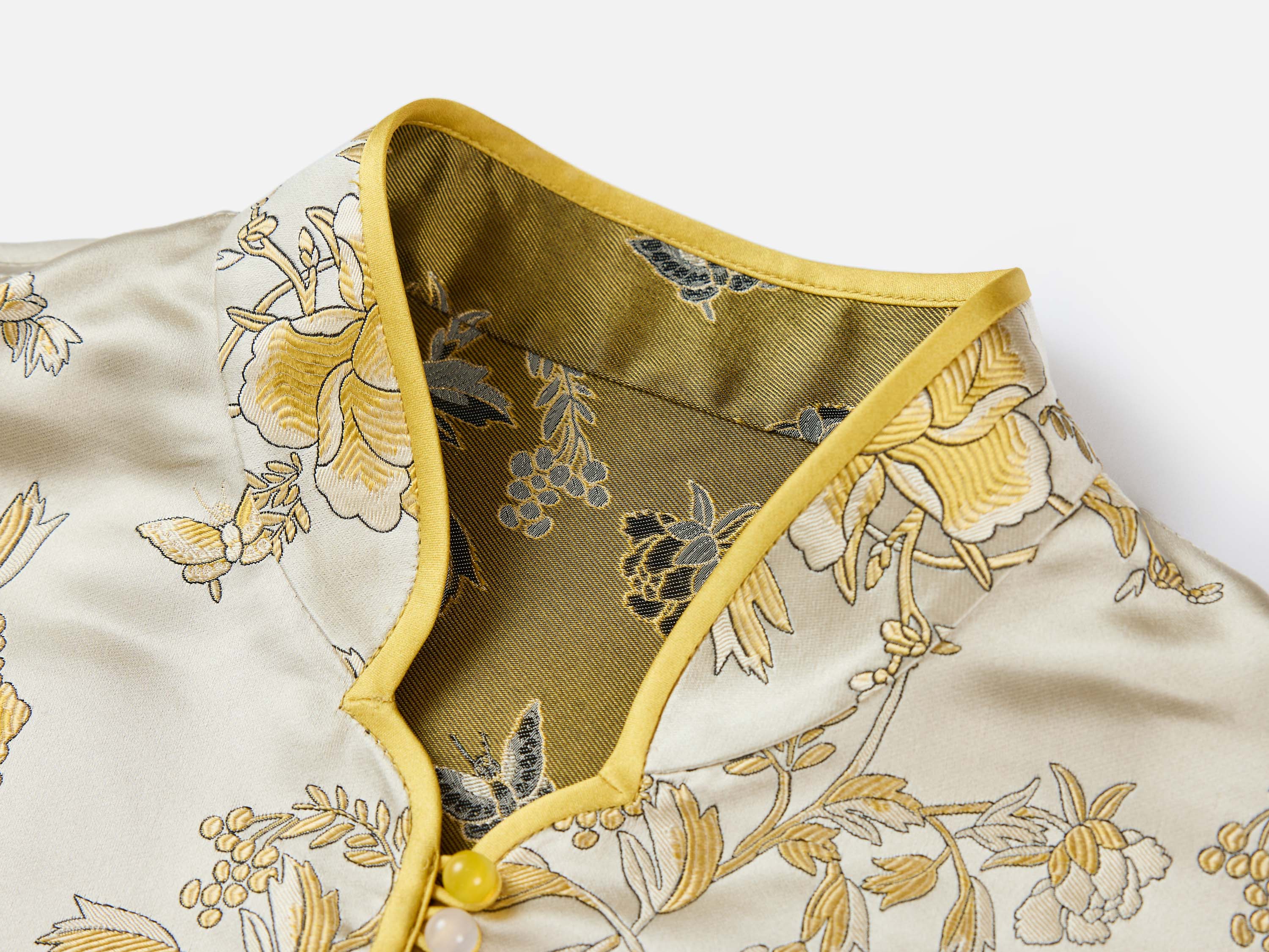 EP YAYING Gold Patterned Vest