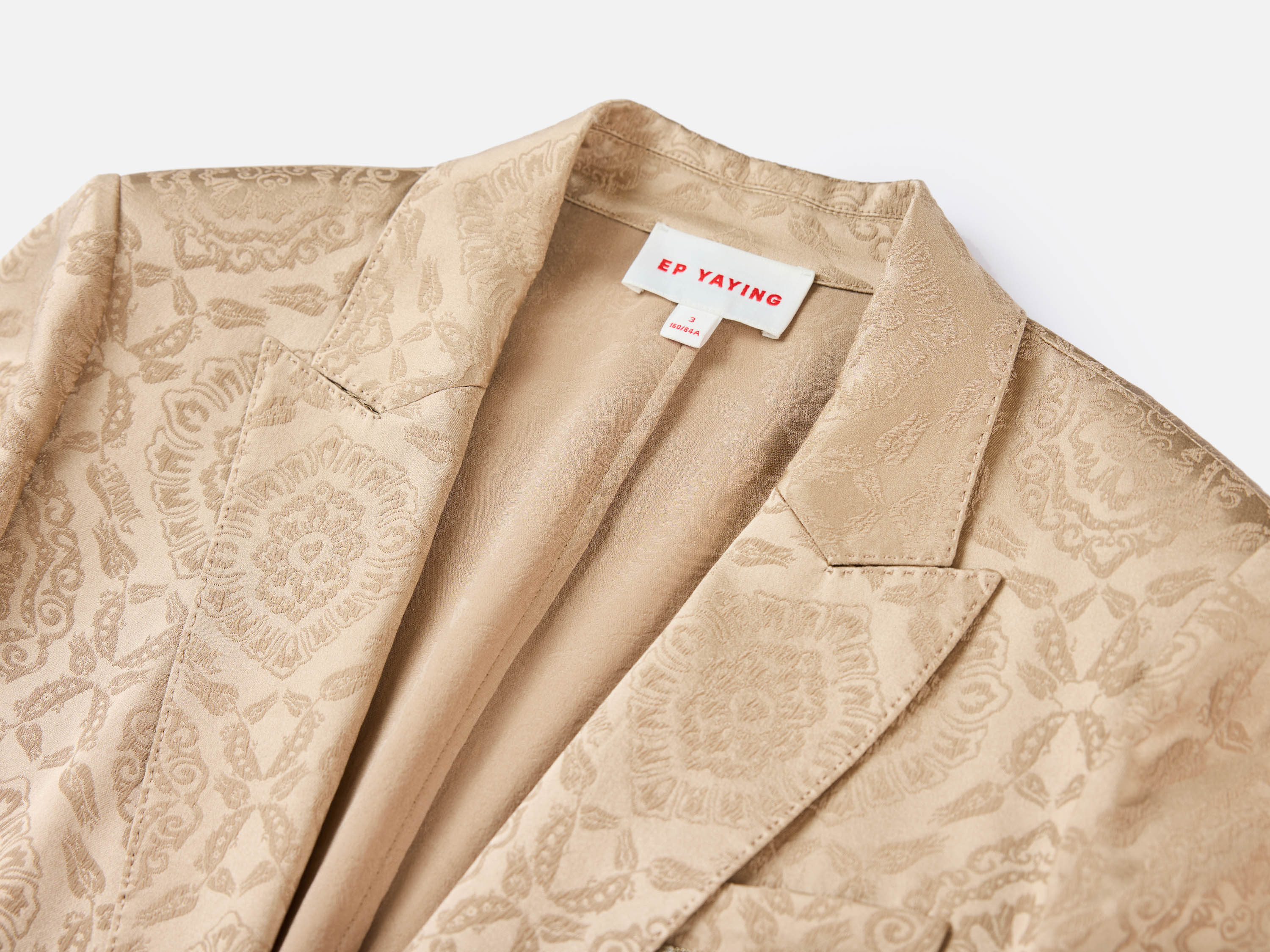 EP YAYING Beige Classic Blazer