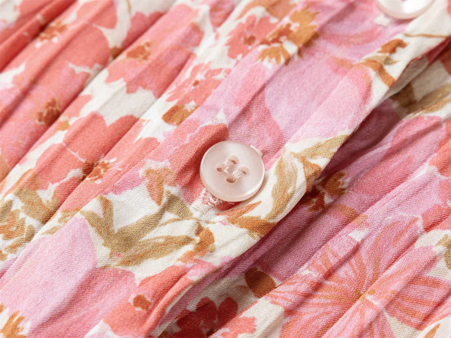 EP YAYING Printed Pleated Shirt