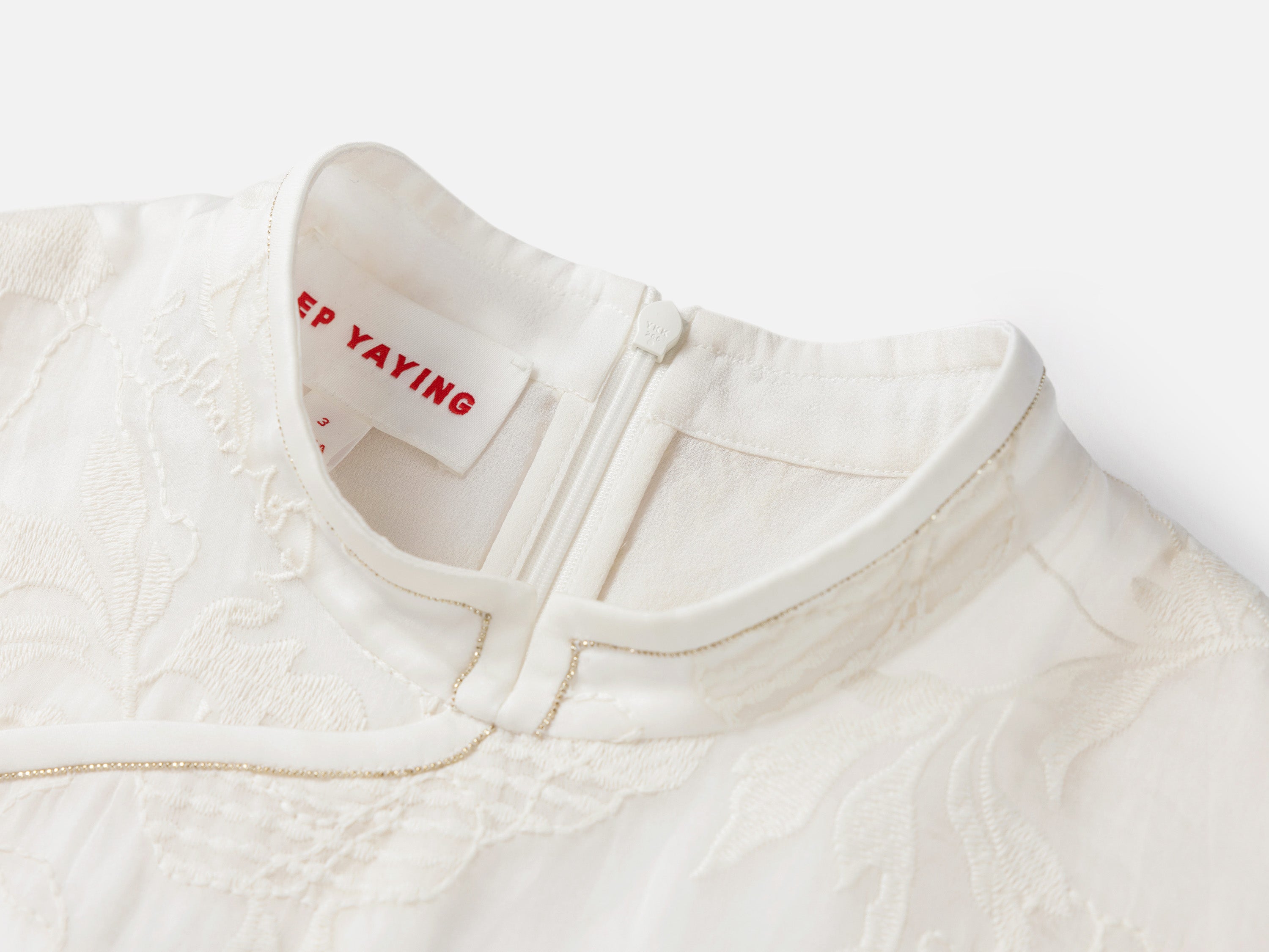 EP YAYING Silk Embroidered Dress