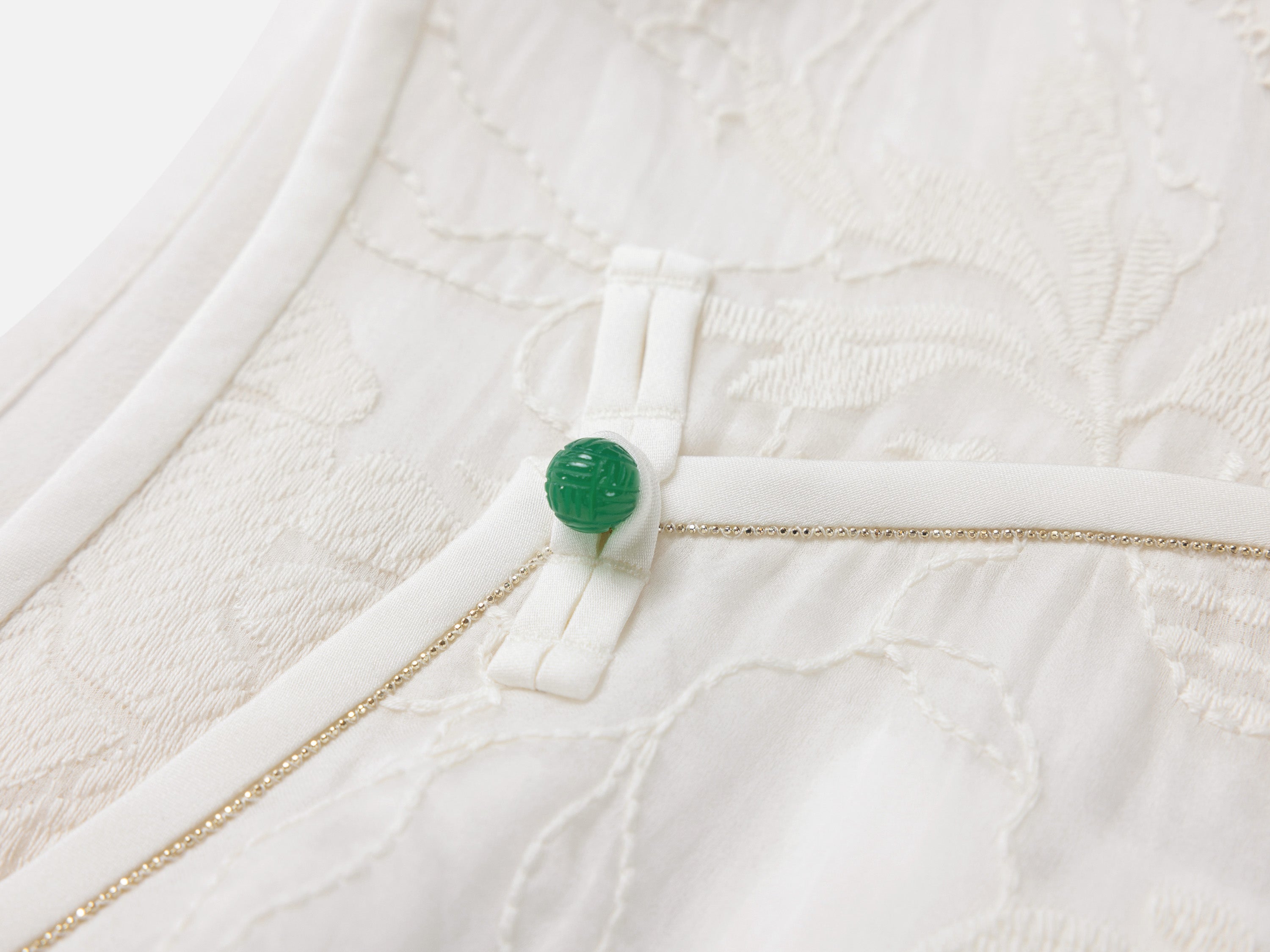 EP YAYING Silk Embroidered Dress
