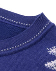 YAYING Blue Embroidered Cardigan