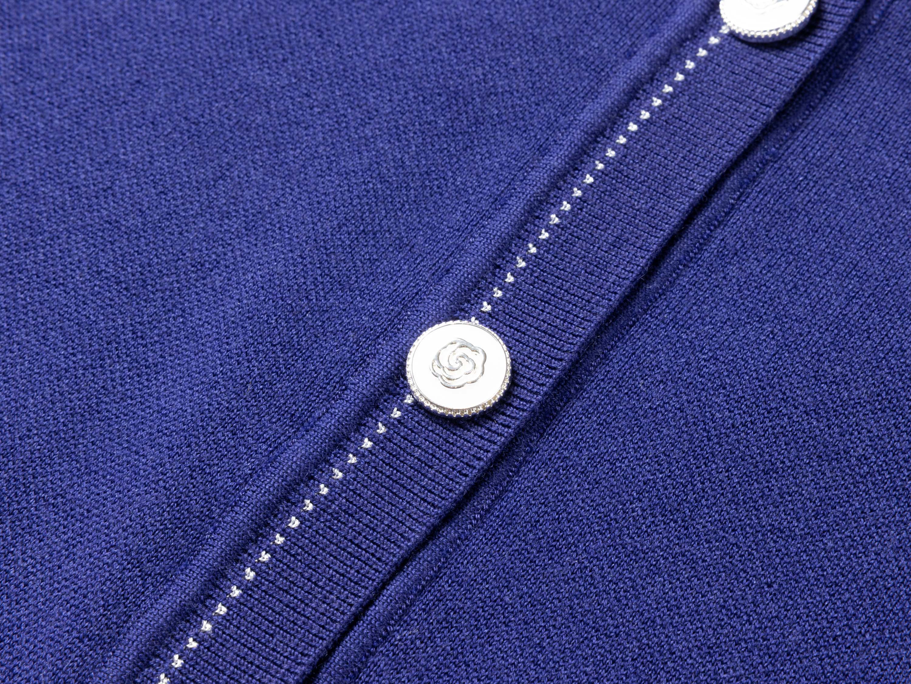 YAYING Blue Embroidered Cardigan