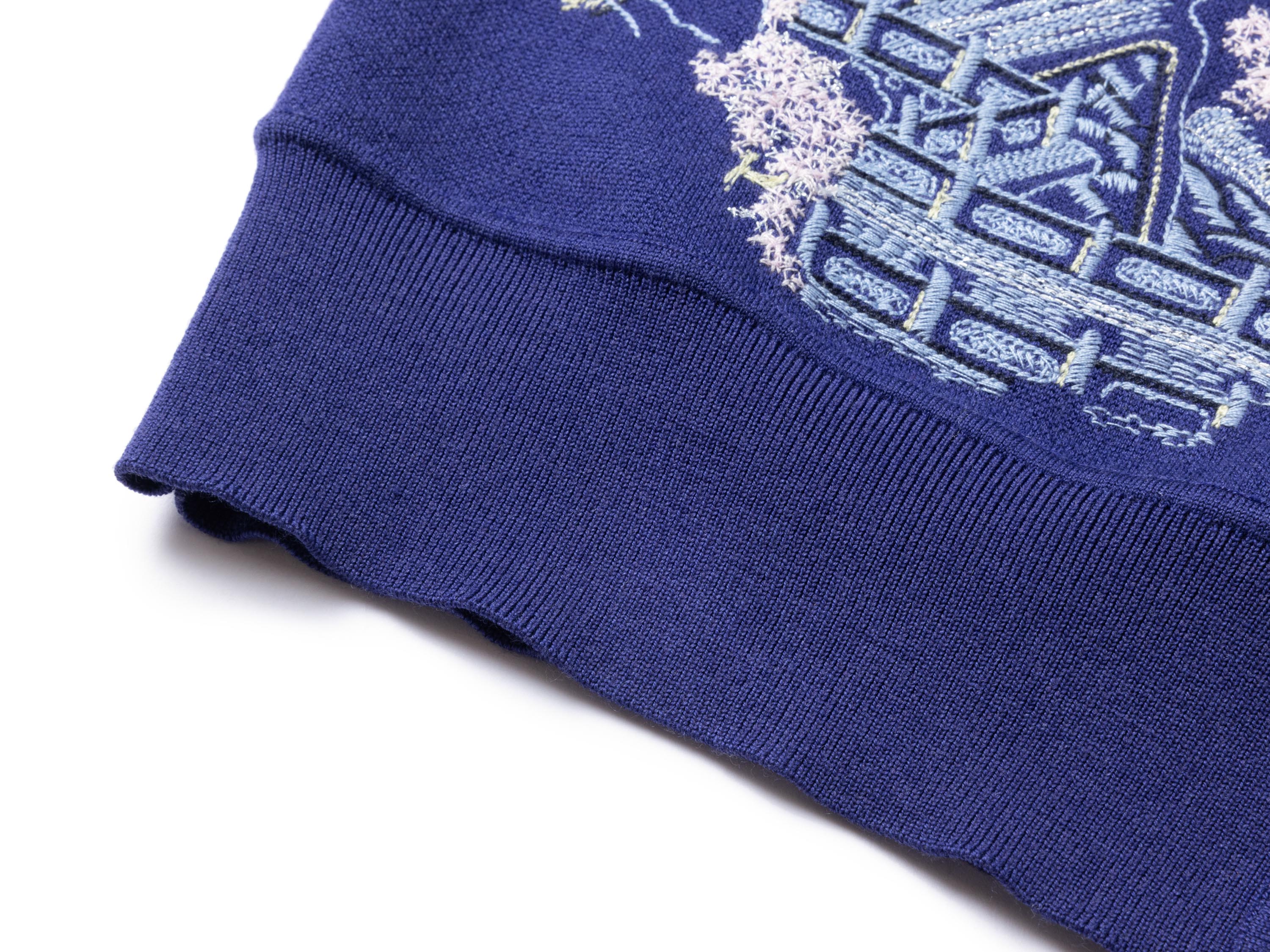 YAYING Blue Embroidered Cardigan