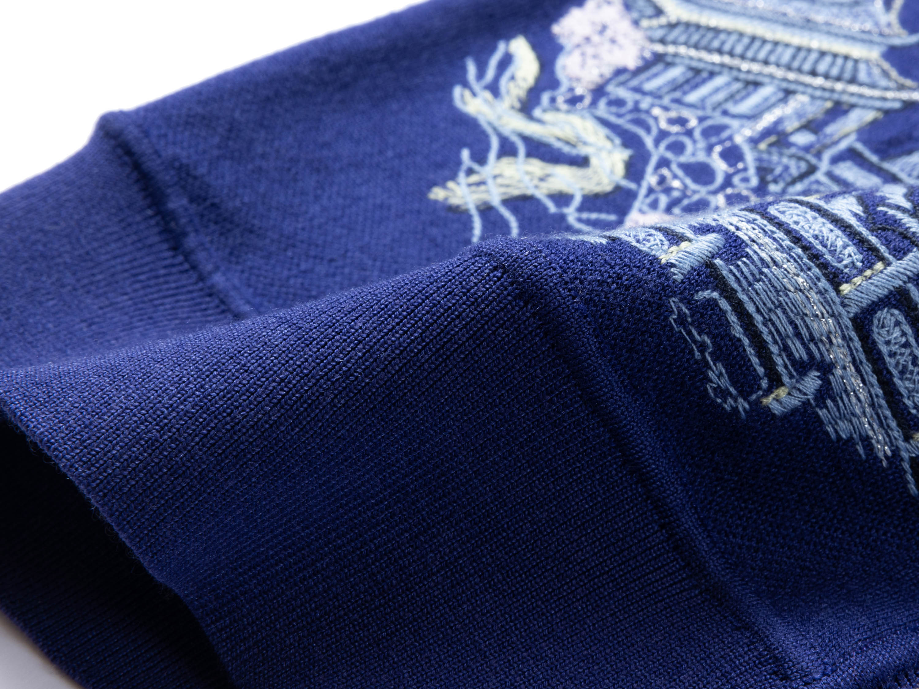 YAYING Blue Embroidered Cardigan