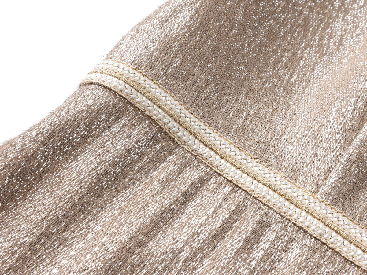YAYING Silk Velvet Jacquard Cinched-Waist Dress