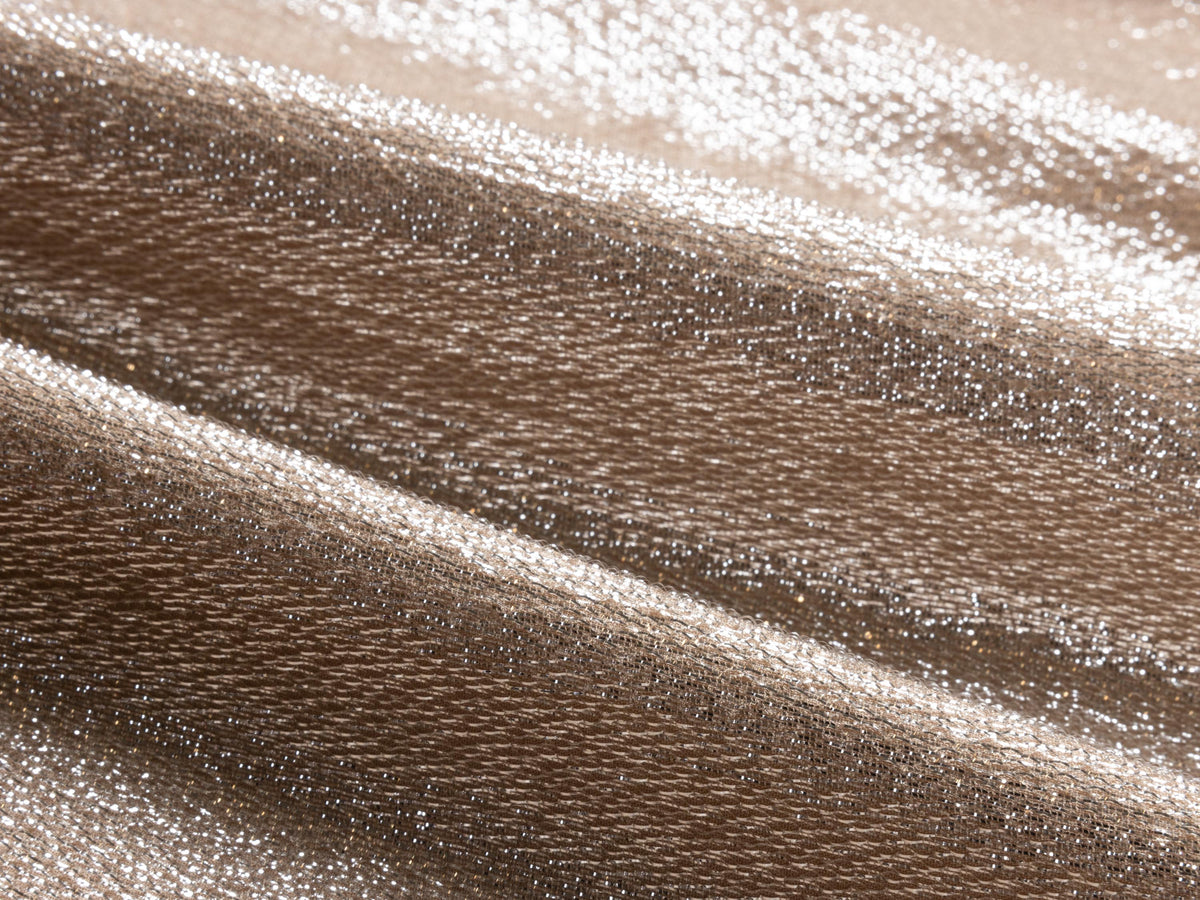 YAYING Silk Velvet Jacquard Cinched-Waist Dress
