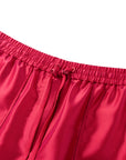 YAYING Red Drawstring Shorts