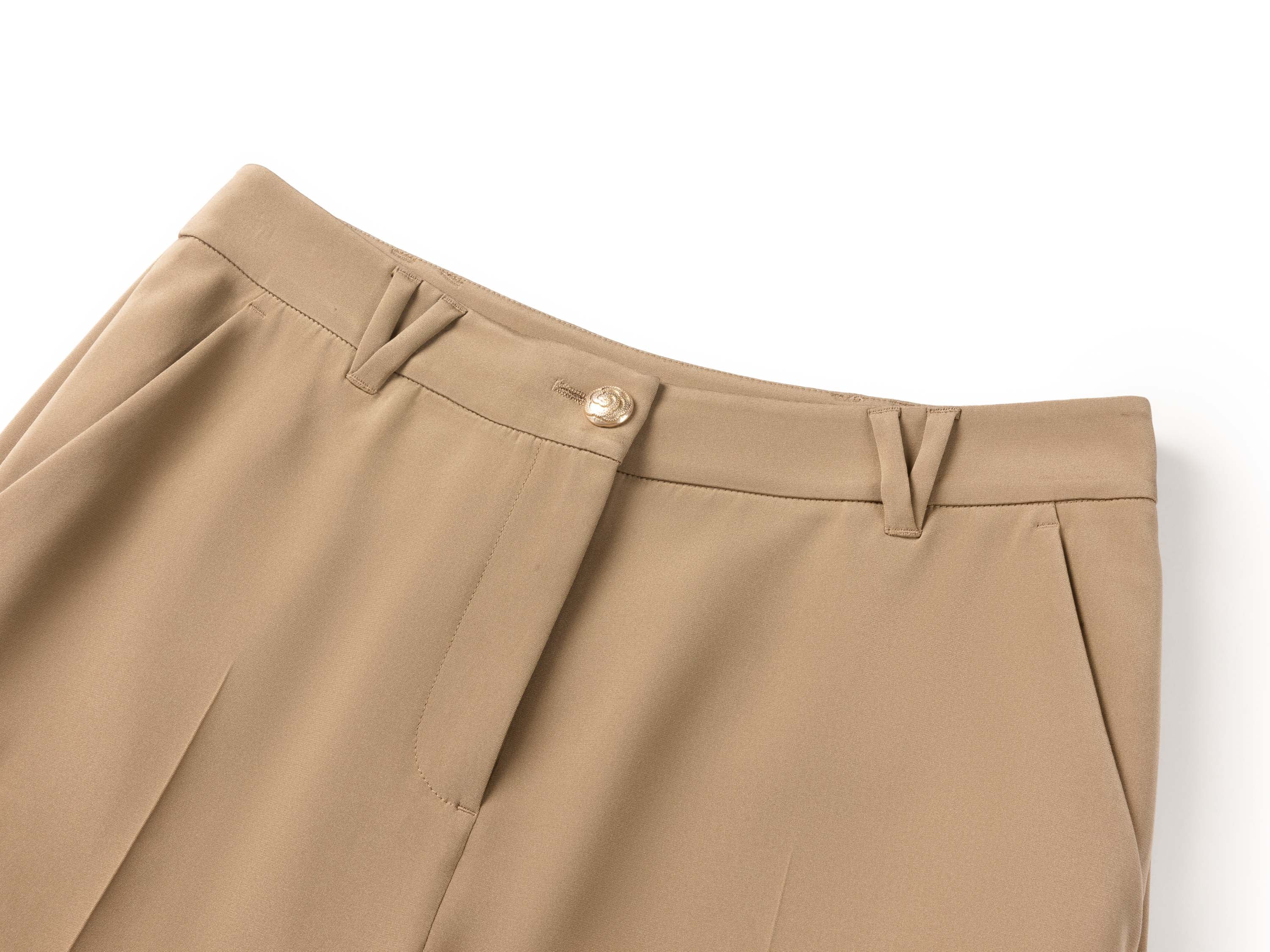 YAYING Khaki Tailored Trousers