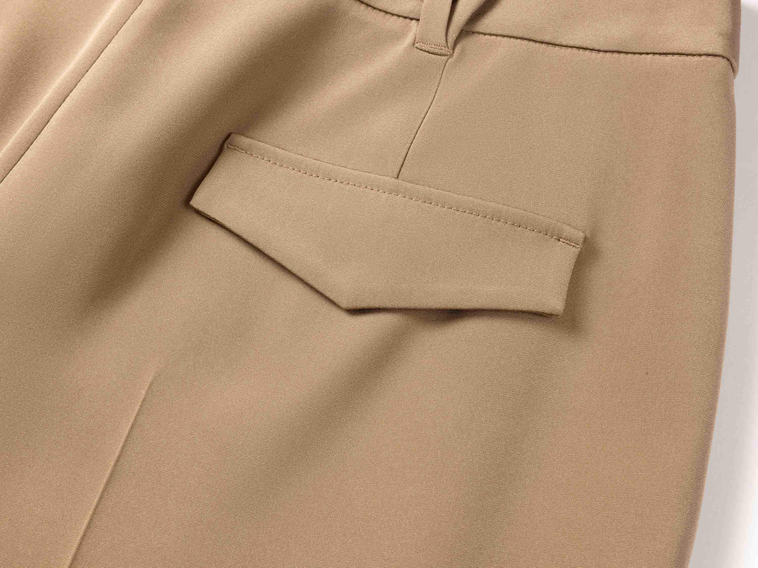 YAYING Khaki Tailored Trousers