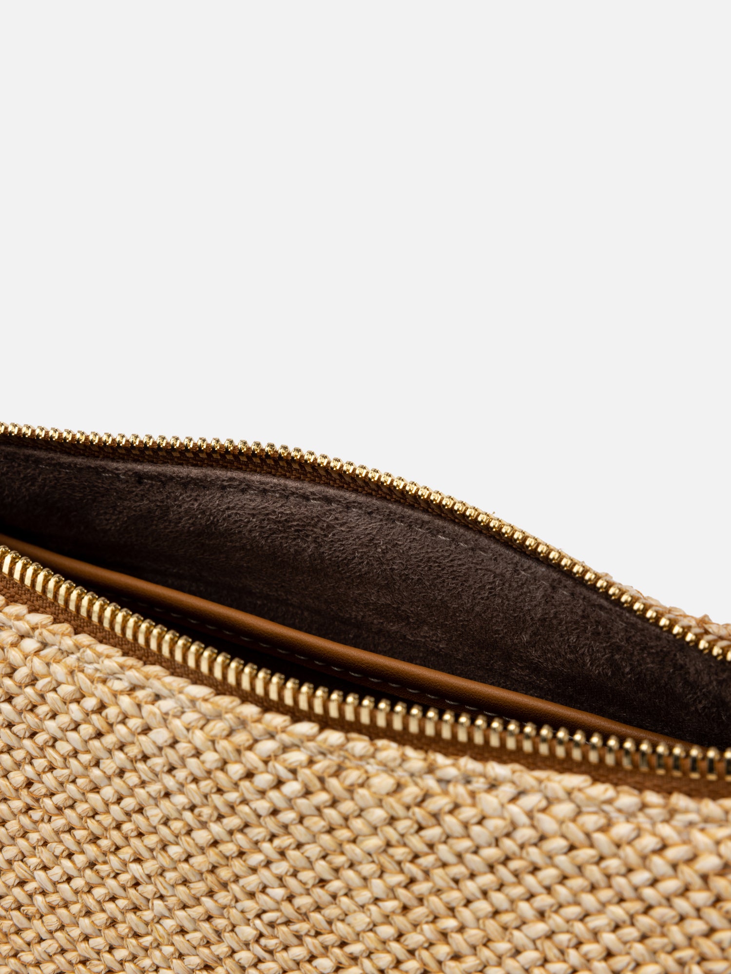 EP YAYING Spliced Straw Underarm Bag