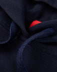 YAYING Navy Hoodie with Embroidery