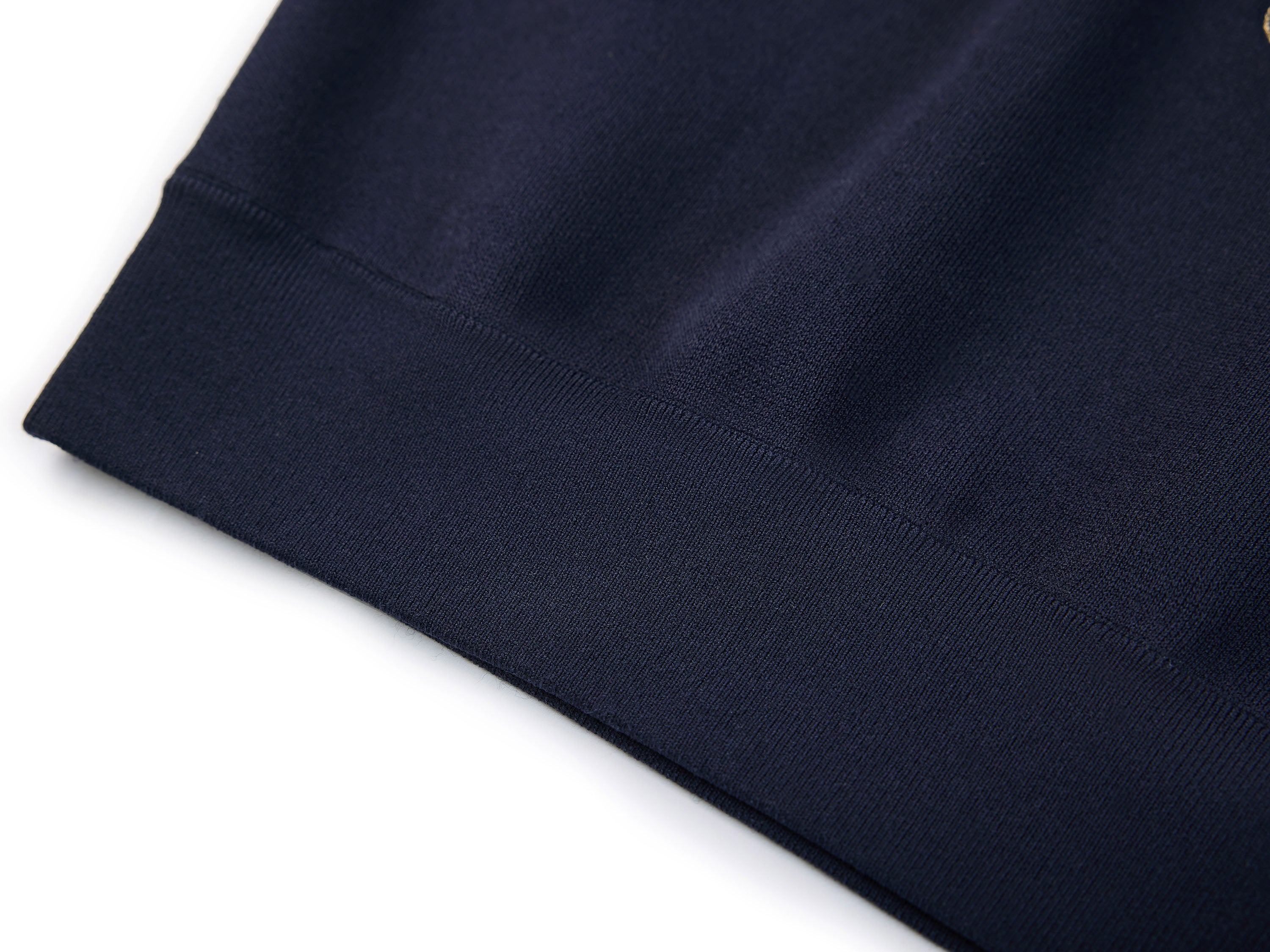 YAYING Navy Hoodie with Embroidery